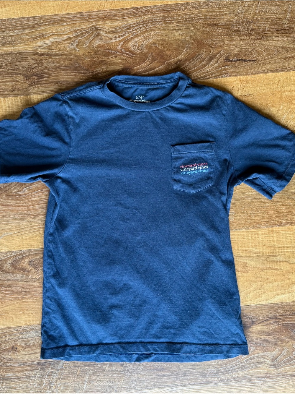 Vineyard Vines Boys Navy Short Sleeve Pocket Tee